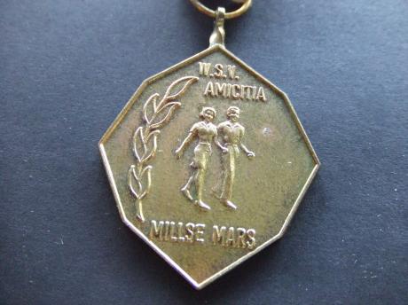 Wandelsportvereniging Amicitia Millse mars bronskleurig